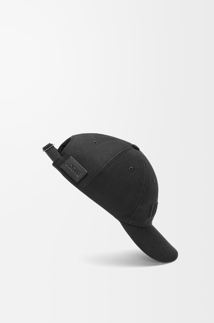 LOEWE Gorra en lona Negro