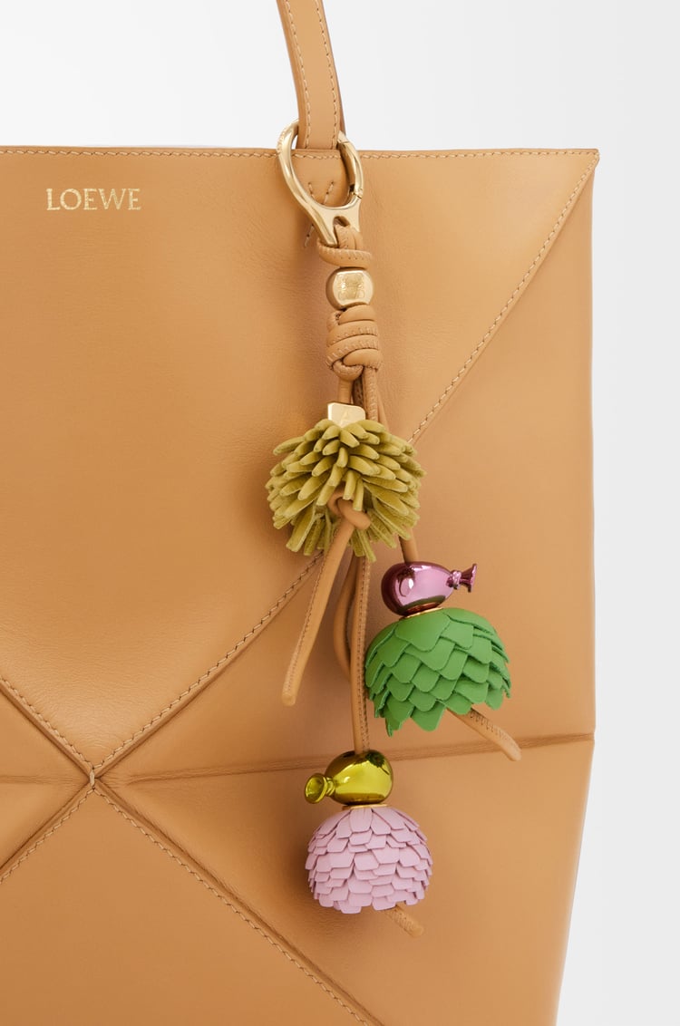 LOEWE Personalisation tree in classic calfskin Warm Desert/Gold