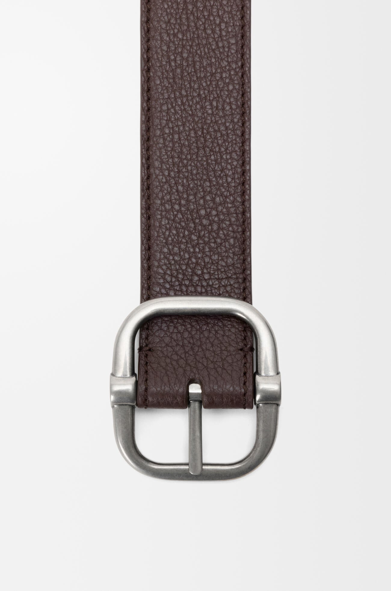 LOEWE Reversible Loop belt in supple grained calfskin Chocolate/Dark Khaki/Vint Pall