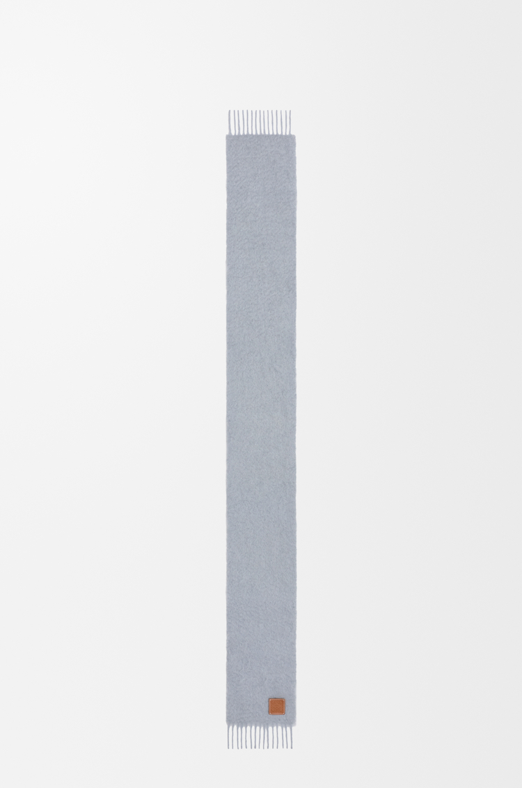 LOEWE Scarf in mohair and wool Light Grey