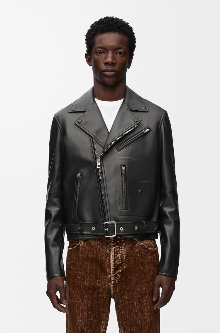 LOEWE Biker jacket in nappa lambskin Black