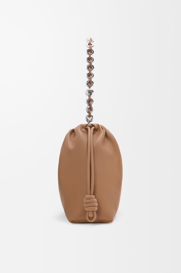 LOEWE Large Flamenco purse in mellow nappa lambskin Mocha