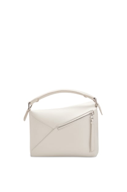 LOEWE Small Puzzle bag in soft grained calfskin 棉花白 plp_rd