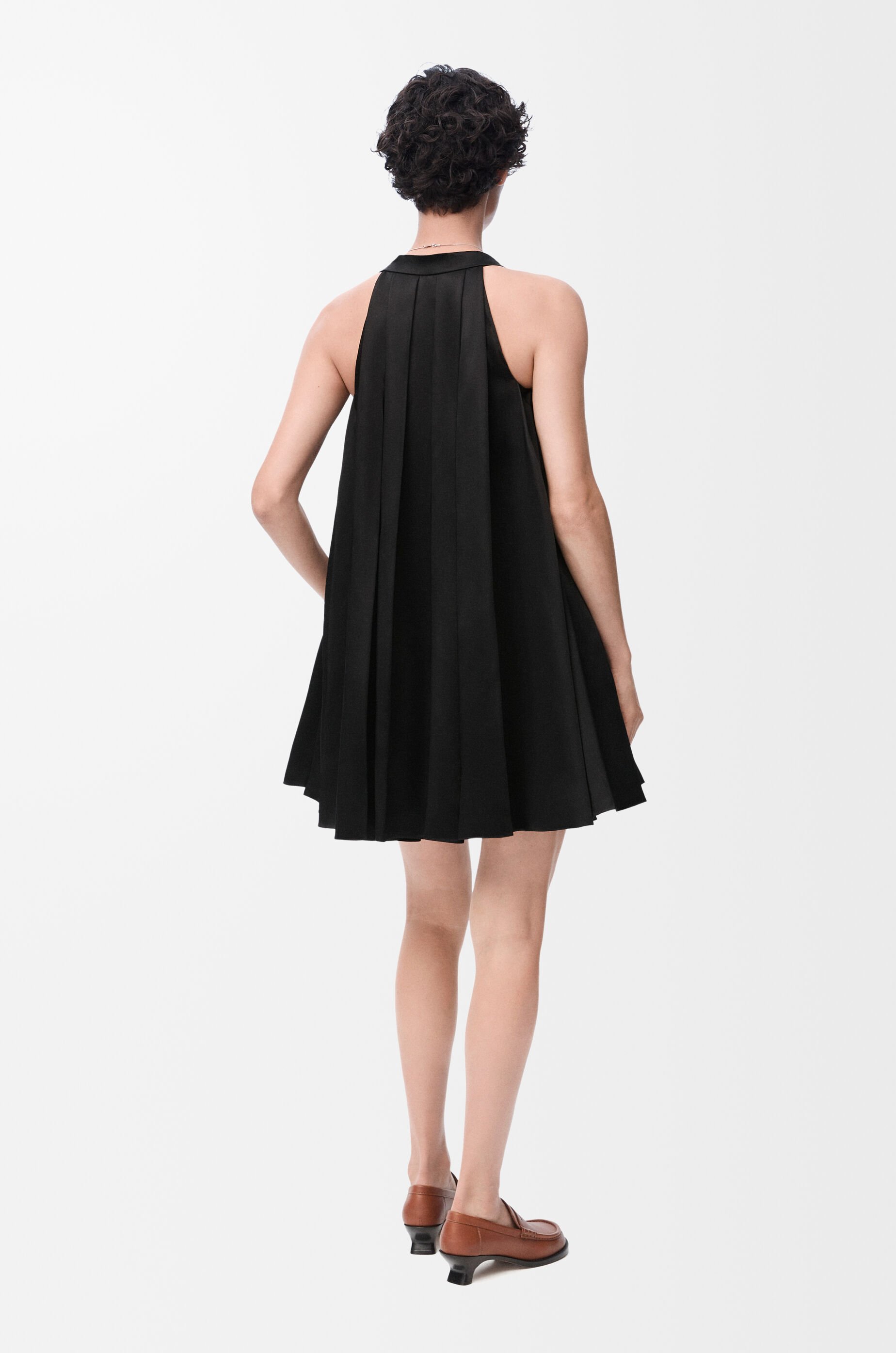 Trapeze dress in viscose Black - LOEWE