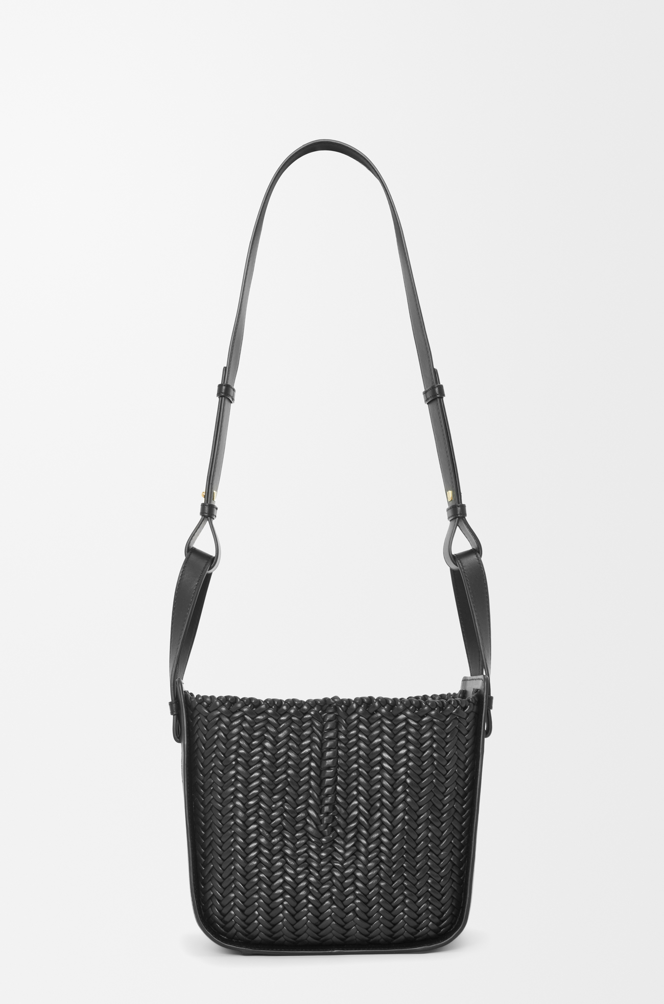 LOEWE Bolso Hammock Compact en piel de ternera Negro plp_rd