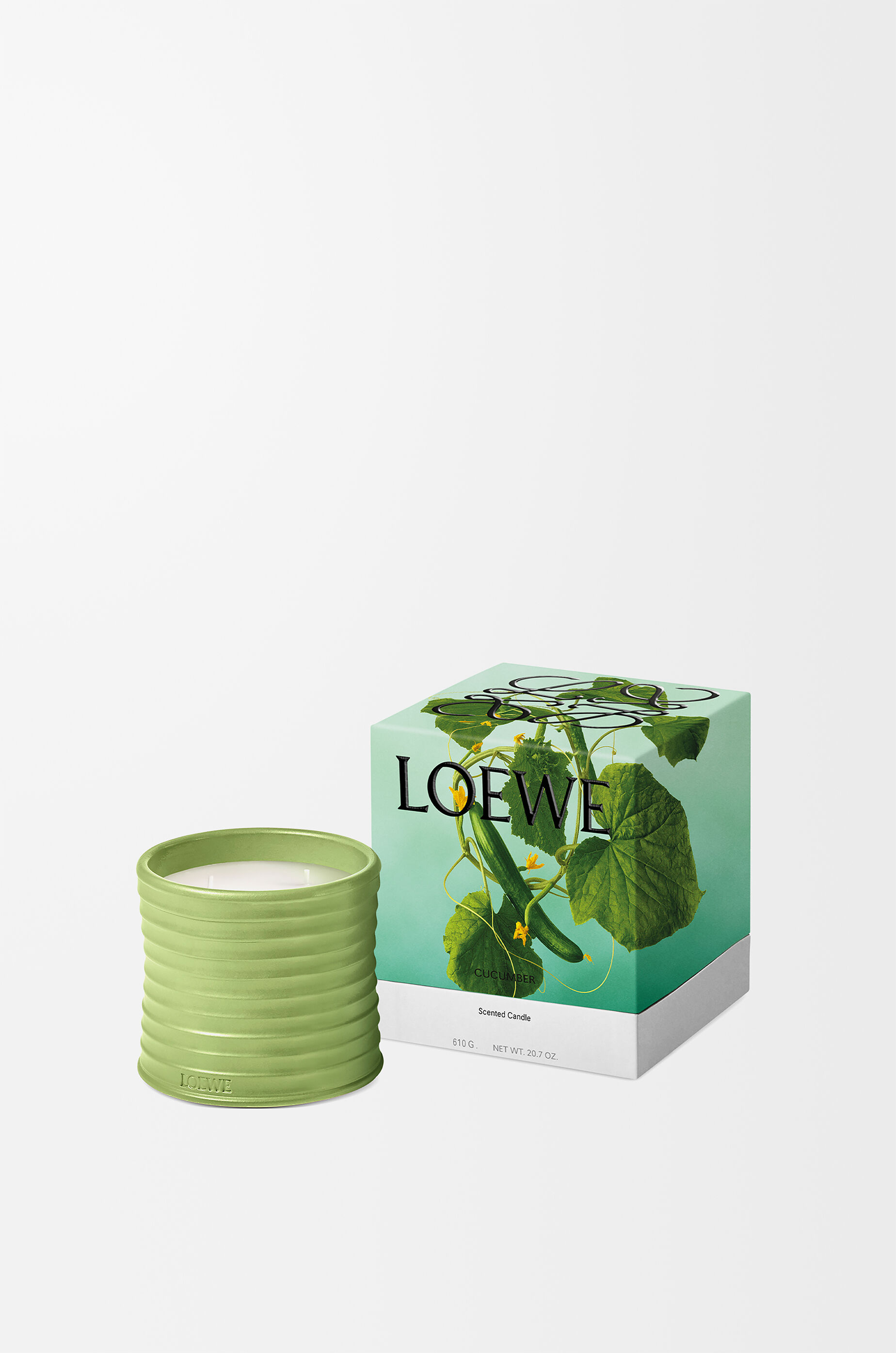キューカンバー キャンドル スモール グリーン - LOEWE