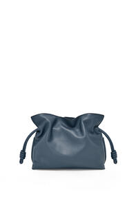 LOEWE フラメンコクラッチ ミニ (ナパカーフ) オニキスブルー