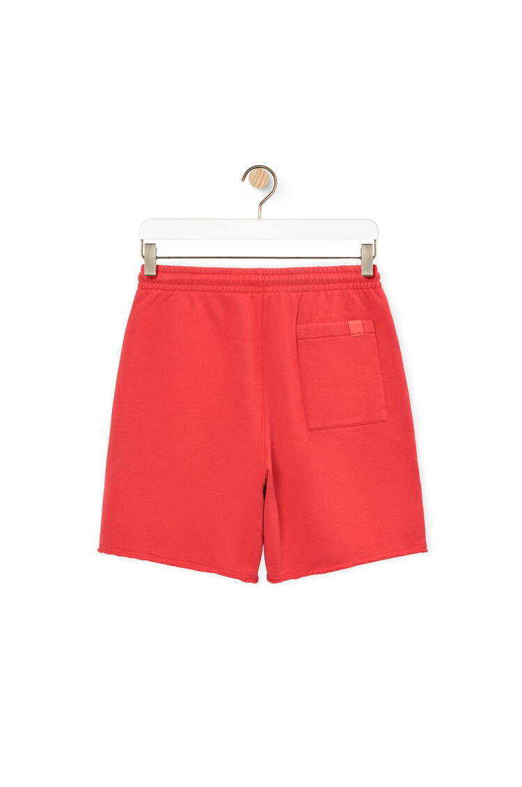 LOEWE Drawstring shorts in cotton Red