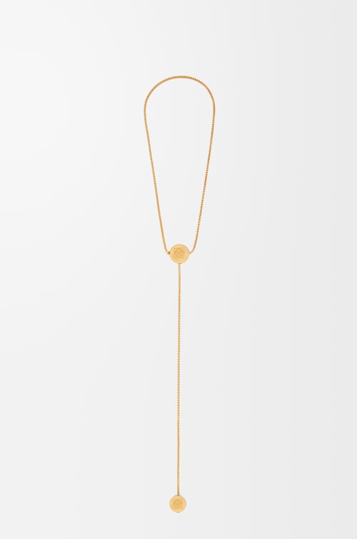 LOEWE 银质 Anagram Pebble 项链 金色 plp_rd