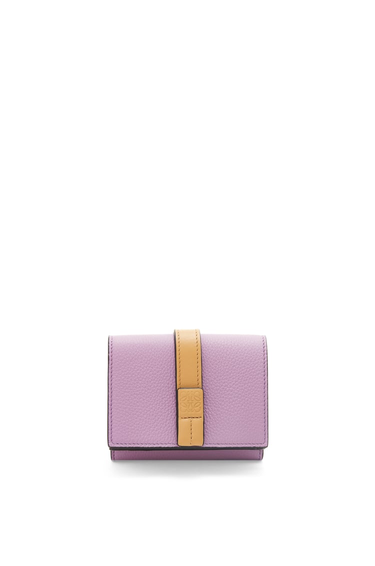 LOEWE Trifold wallet in soft grained calfskin Guimauve/Gold