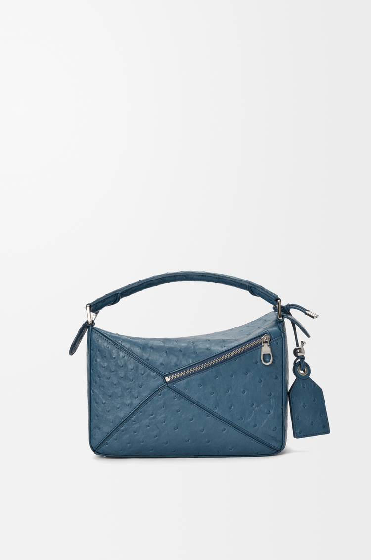 LOEWE 스몰 페더라이트 퍼즐 백 - 오스트리치 데님