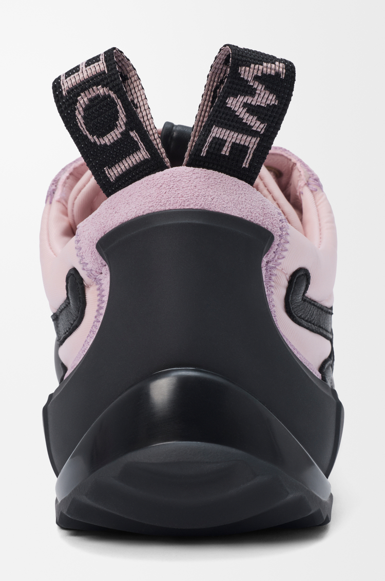LOEWE Grip sneaker in nylon and suede Pink/Black