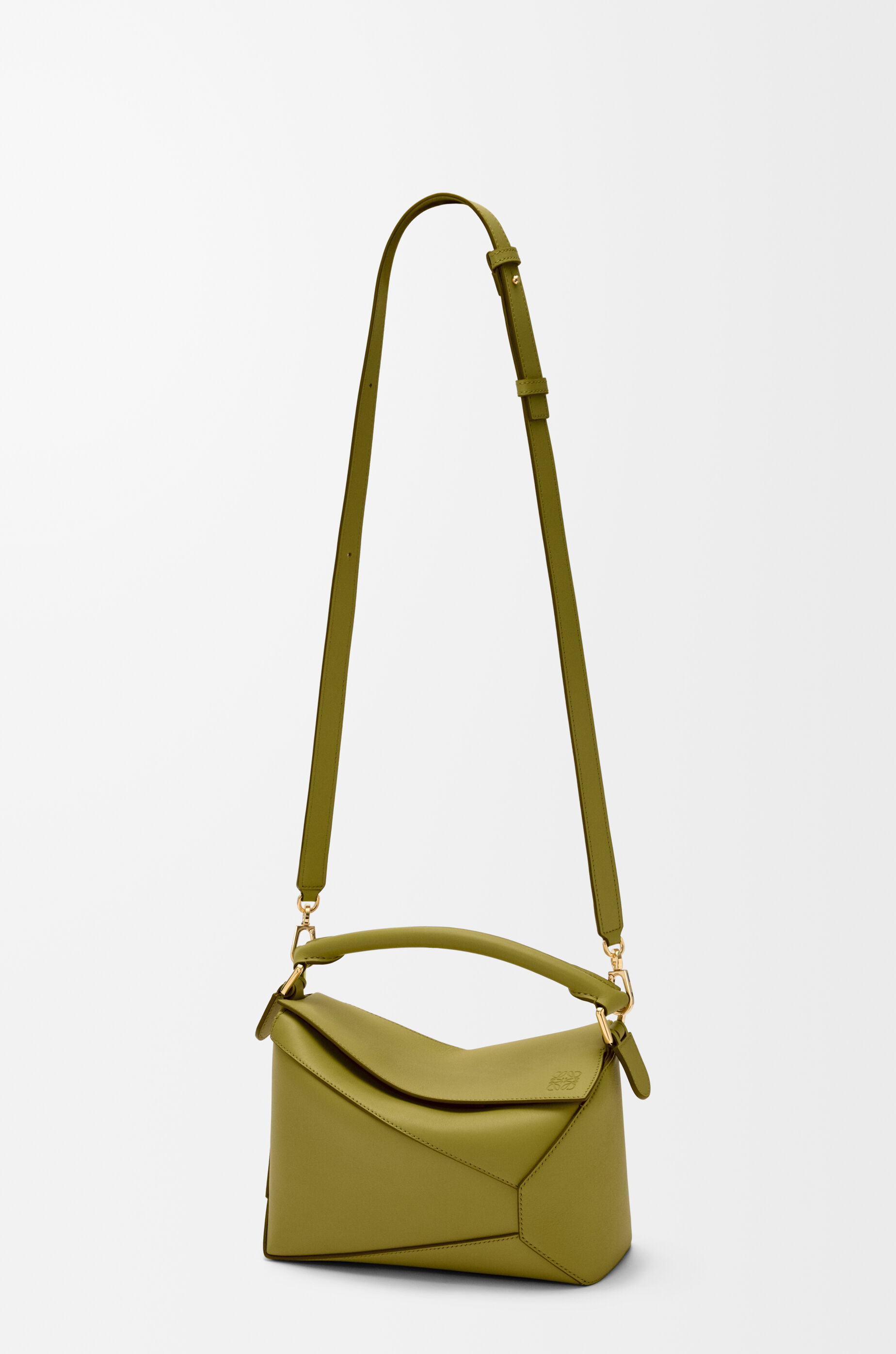 Small Puzzle Edge bag in classic calfskin Green - LOEWE