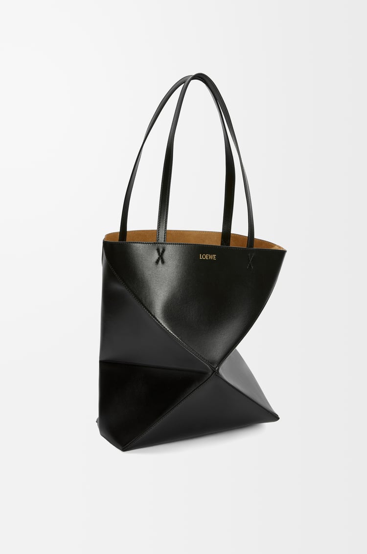 LOEWE パズルフォルド トート （シャイニーカーフ） ブラック