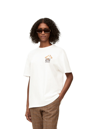 LOEWE Camiseta Hin Anagram en algodón Blanco