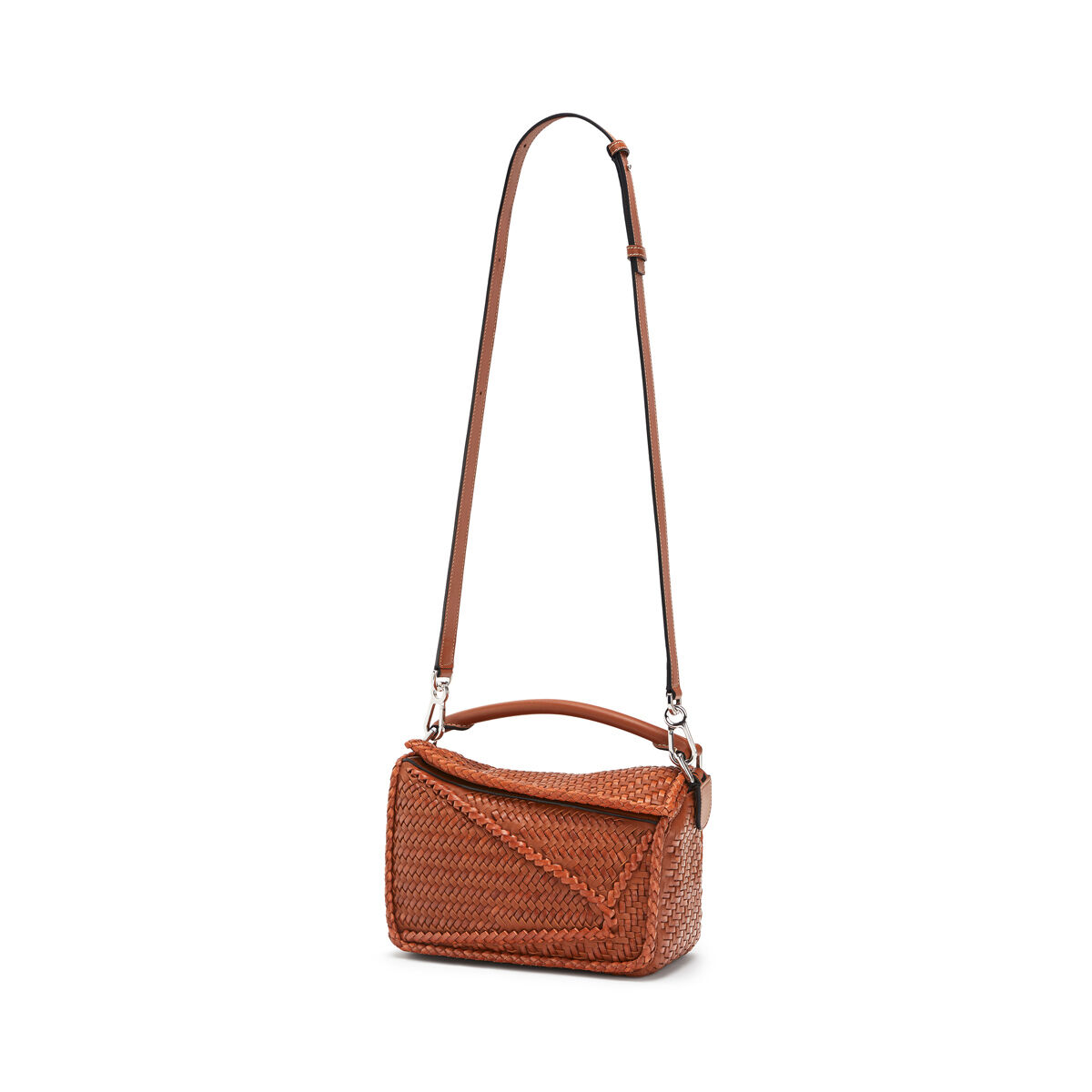 Puzzle Woven Small Bag Tan LOEWE