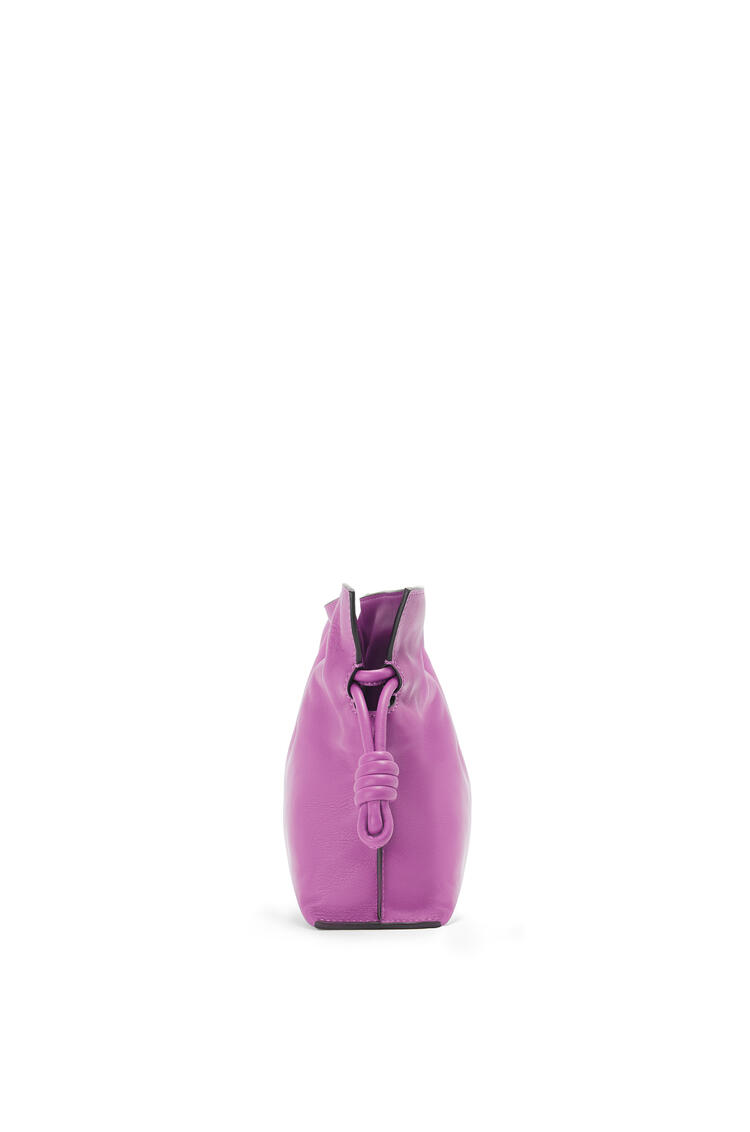 LOEWE Mini Flamenco clutch in nappa calfskin Bright Purple