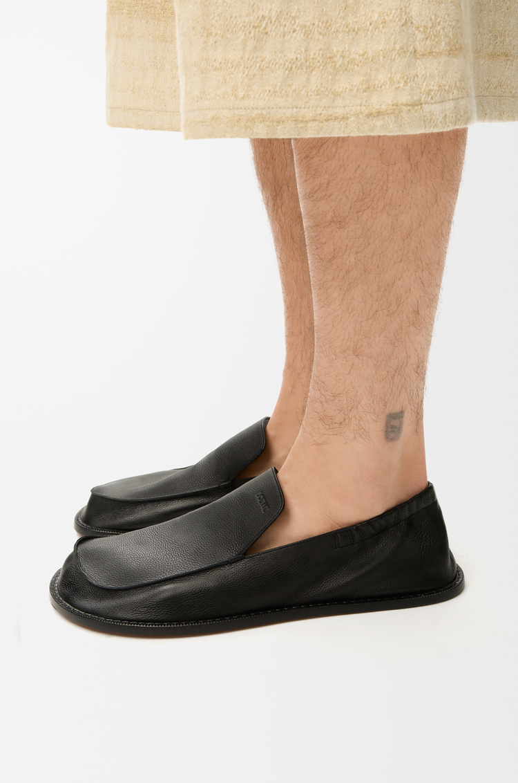 LOEWE Mocassins Flex en cuir de cerf Noir