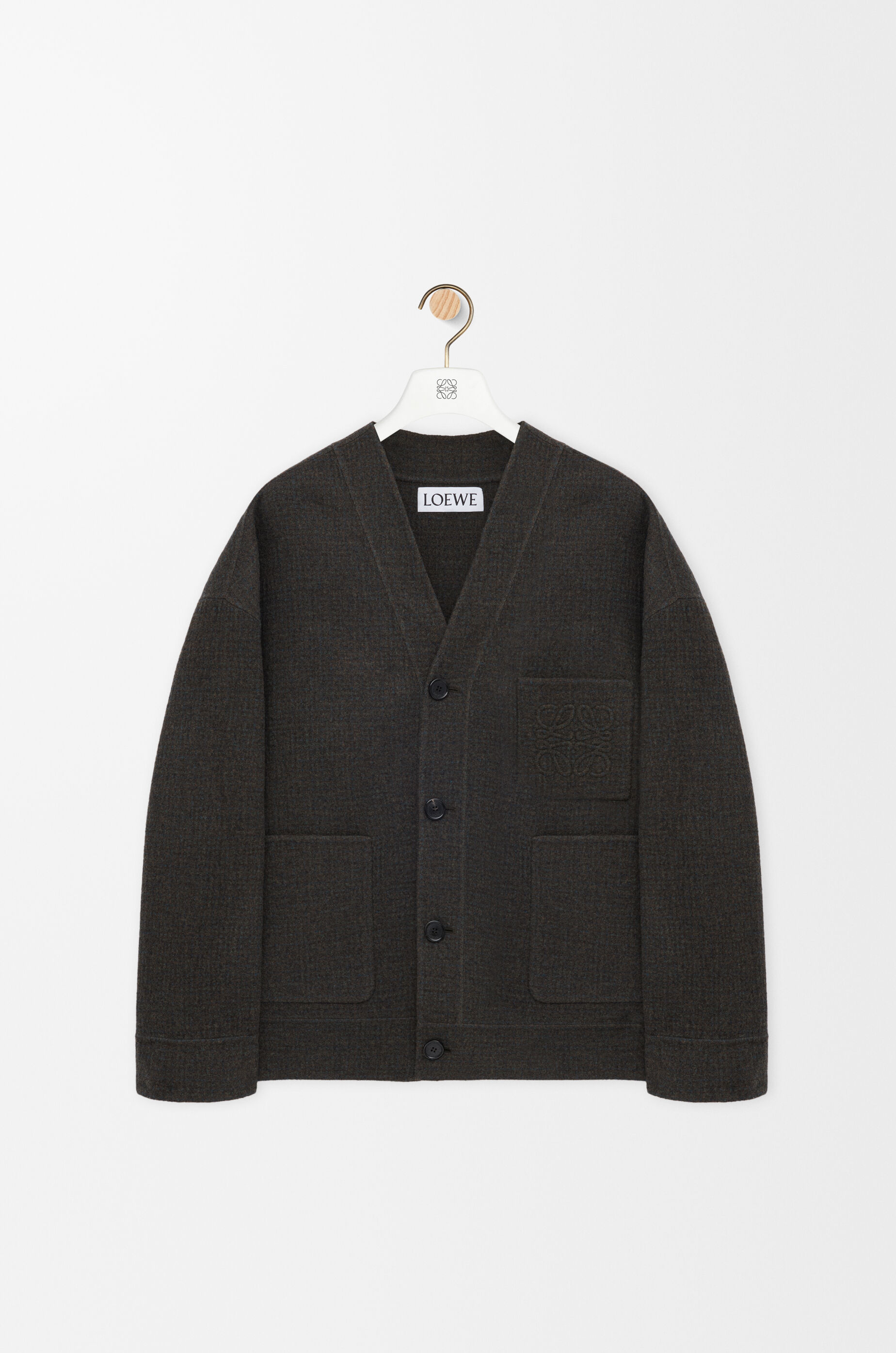 カーディガン（ウール&シルク） ブラウン - LOEWE