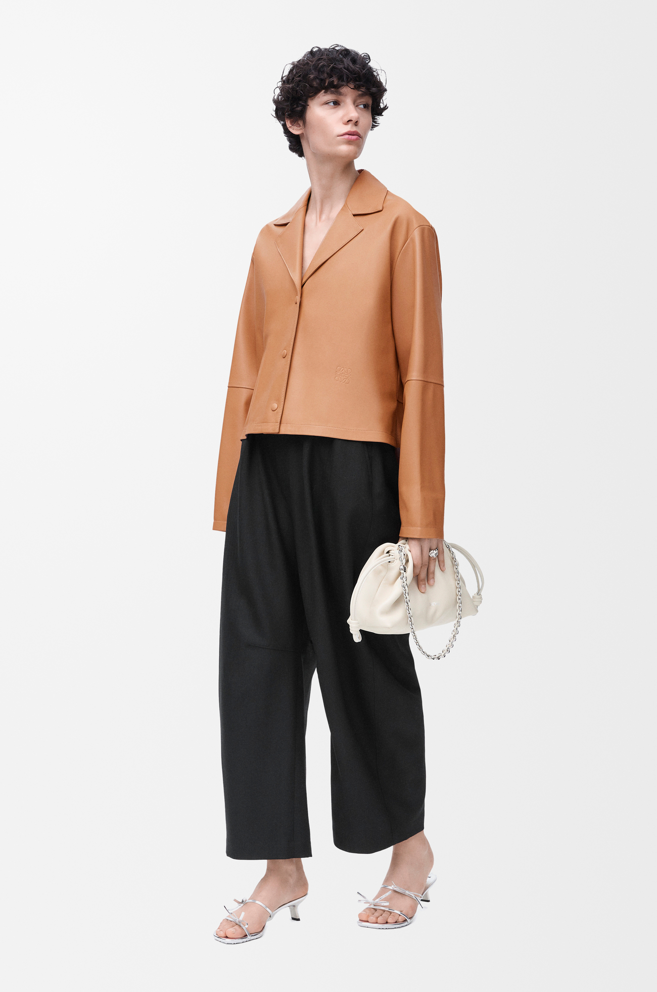 LOEWE Barrel trousers in wool Black