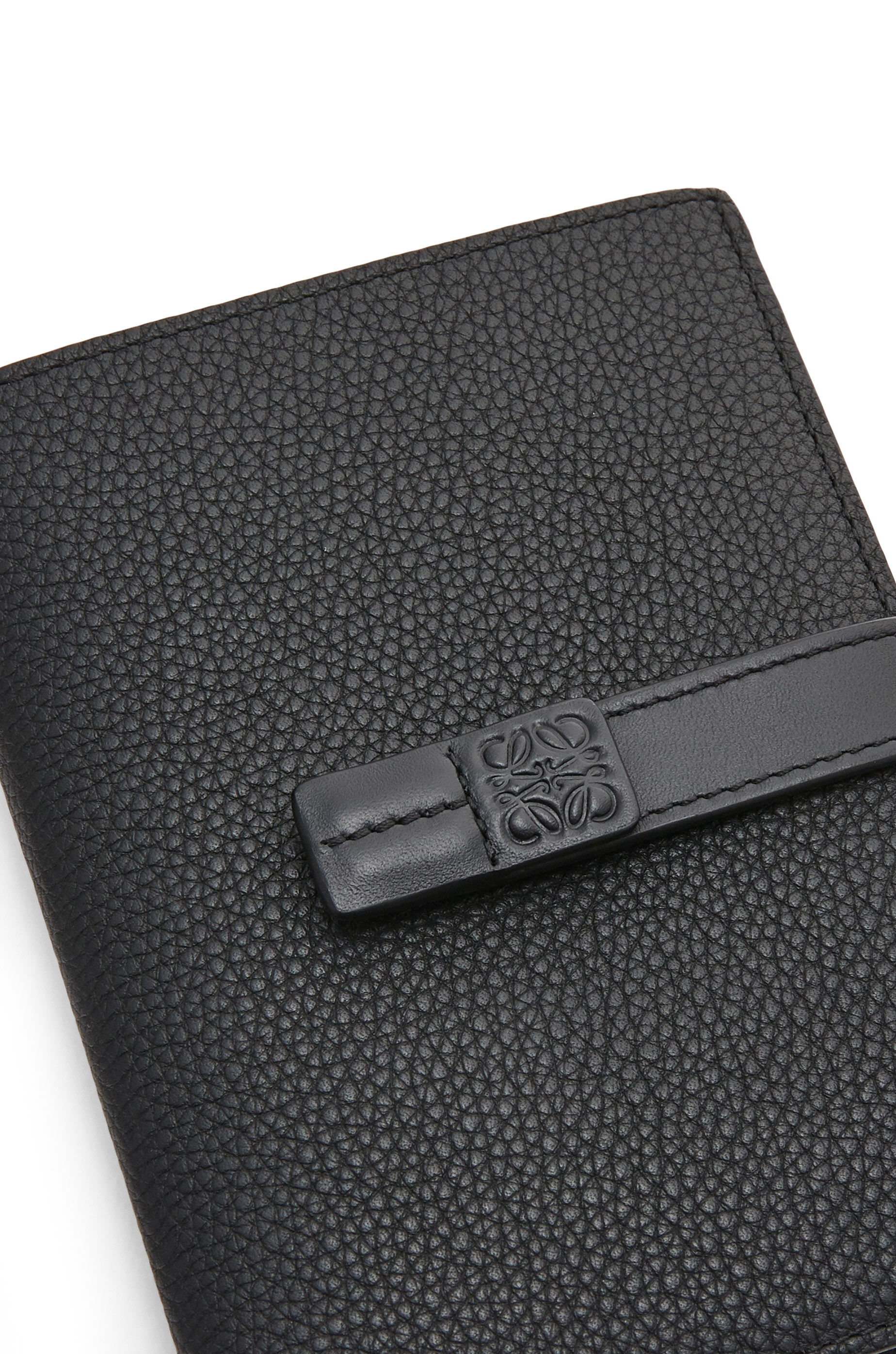Medium vertical wallet in soft grained calfskin Black LOEWE