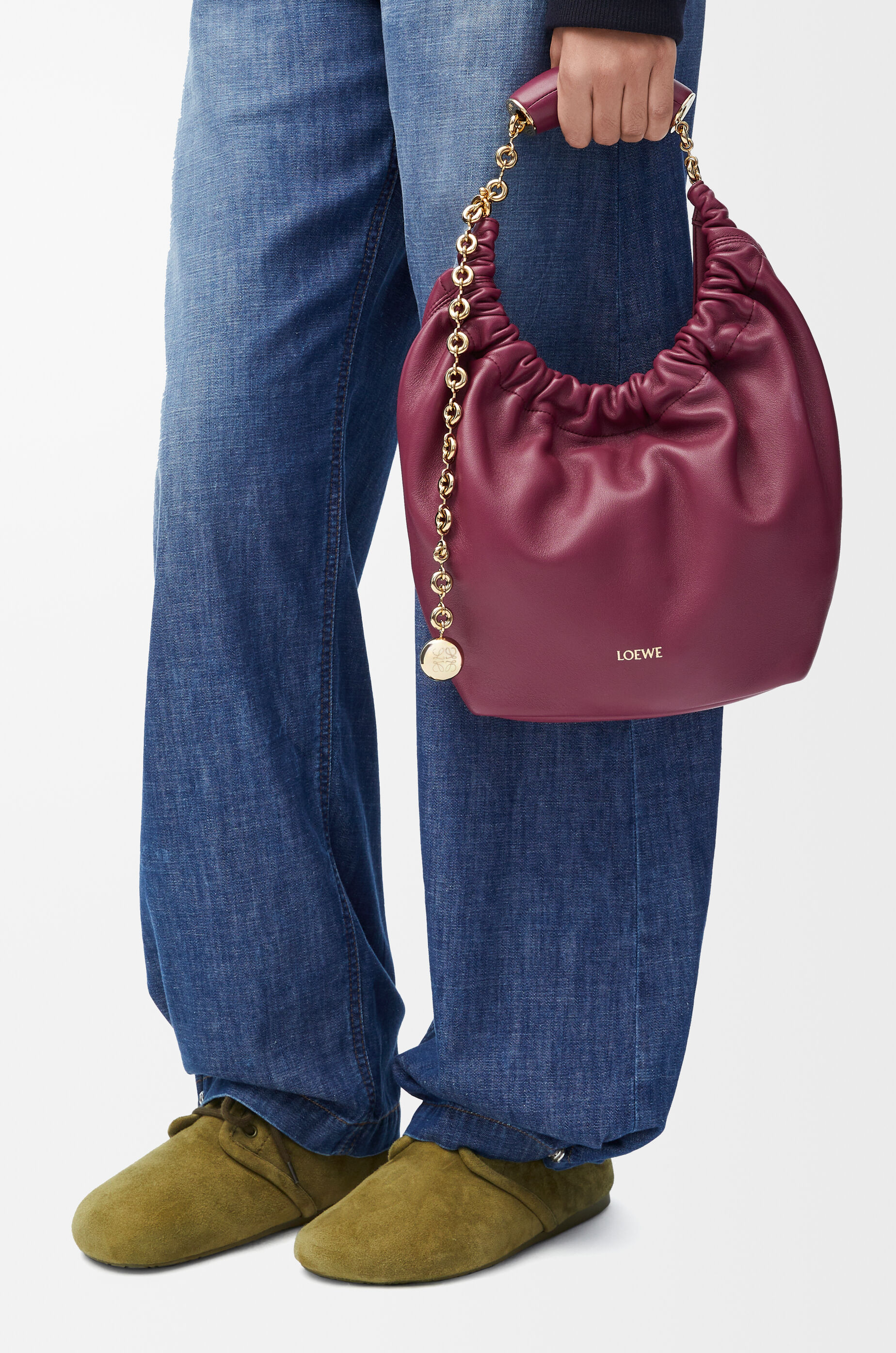 Small Squeeze bag in mellow nappa lambskin Red - LOEWE Small Squeeze bag in mellow nappa lambskin Red - LOEWE