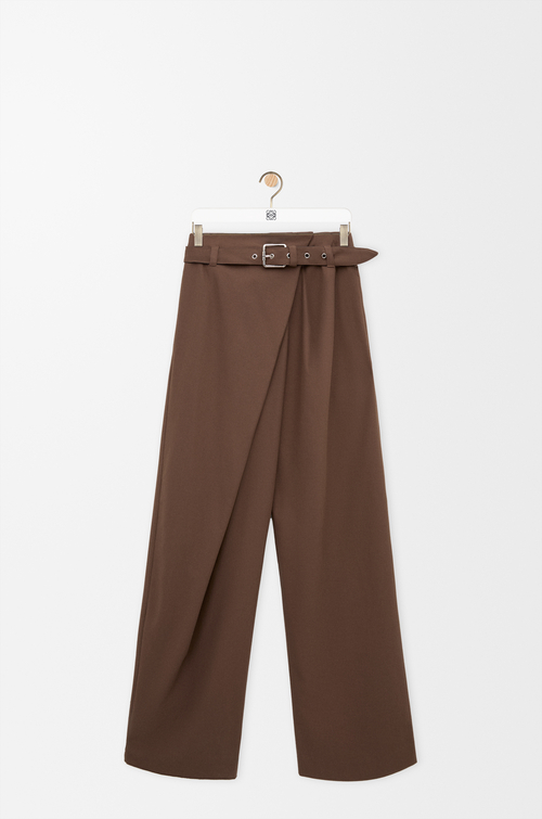 LOEWE Trousers in cotton Brown