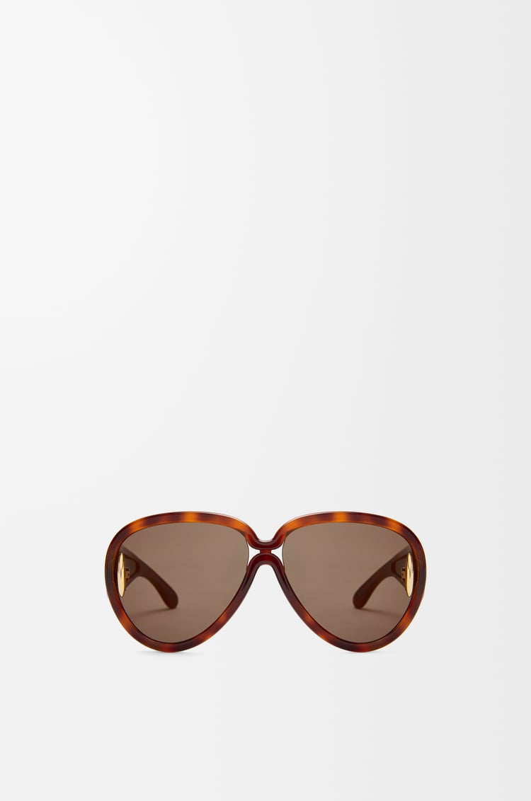LOEWE Pilot Mask sunglasses Dark Havana