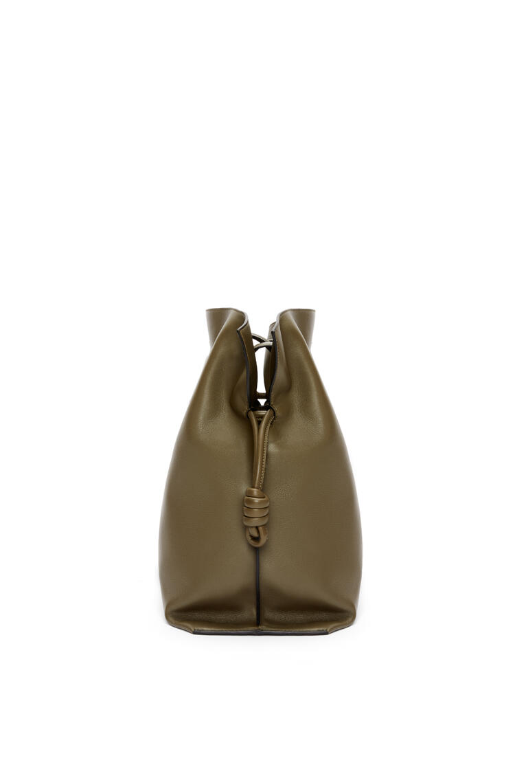 LOEWE XL Flamenco bag in nappa calfskin Dark Khaki Green