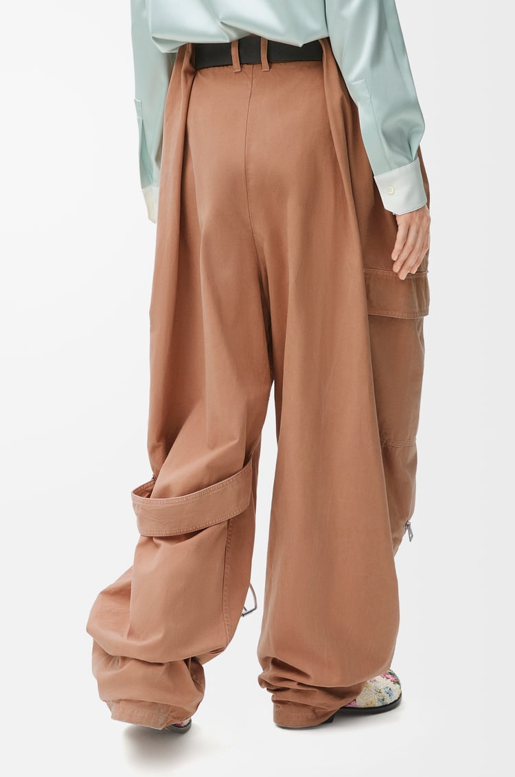 LOEWE Balloon cargo trousers in cotton Clay