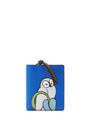 LOEWE Cartera compacta Owl en piel de ternera clásica con cremallera Azul Royal pdp_rd