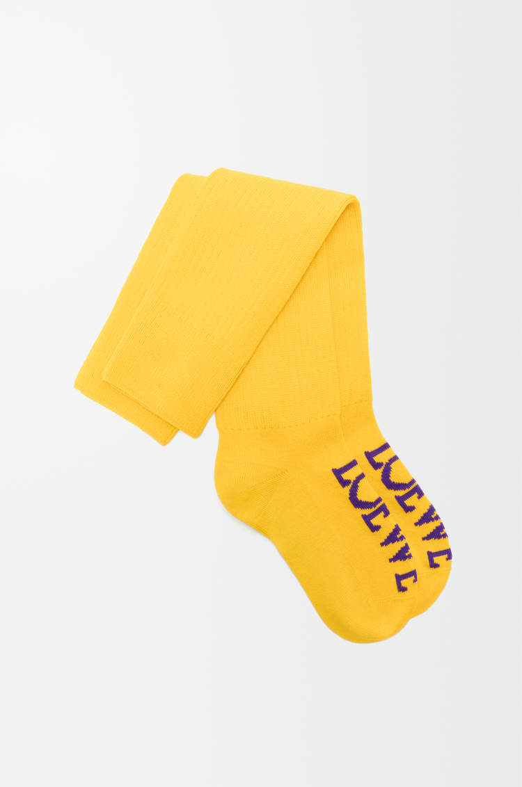 LOEWE Calcetines en lana Amarillo