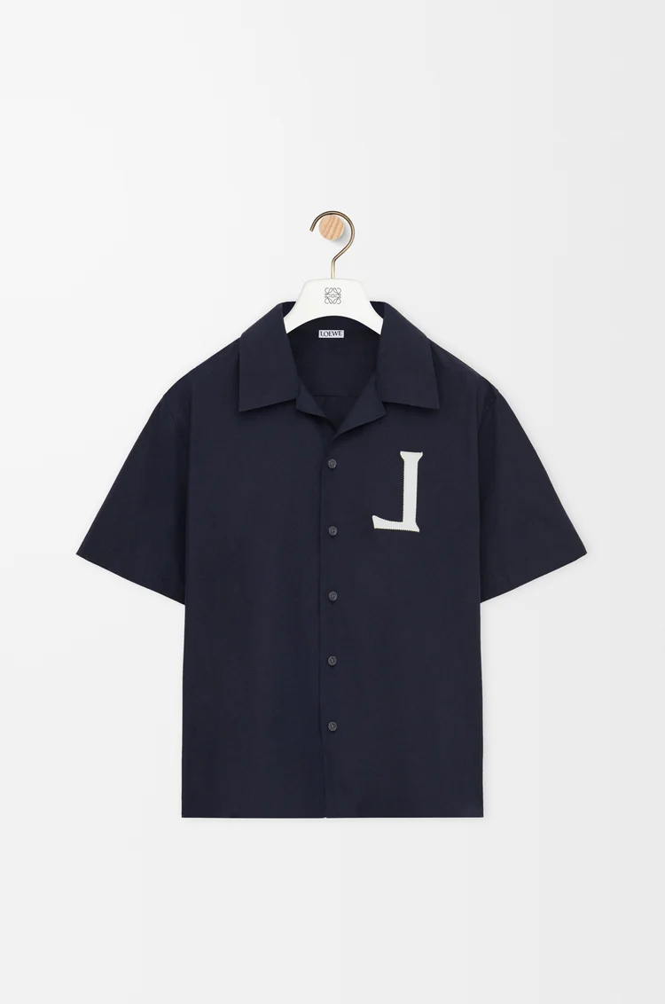 LOEWE ショートスリーブ シャツ（コットン） ダークネイビー