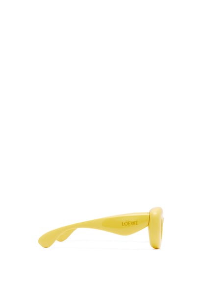 LOEWE Gafas de sol Inflated estilo mariposa en nailon Limón plp_rd