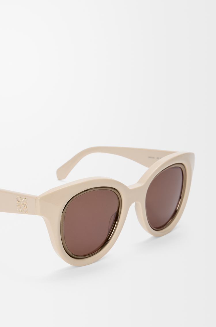 LOEWE Mini Anagram Butterfly sunglasses Cream