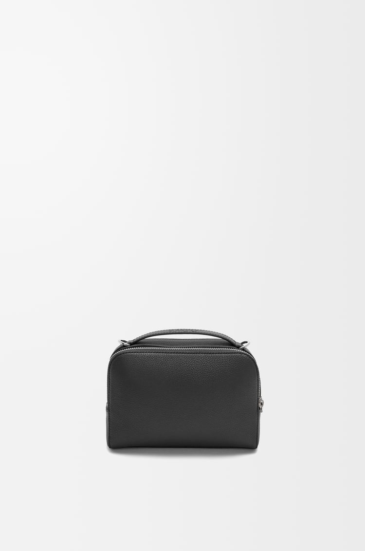 LOEWE 迷你柔软粒面牛皮革相机斜挎包 黑色
