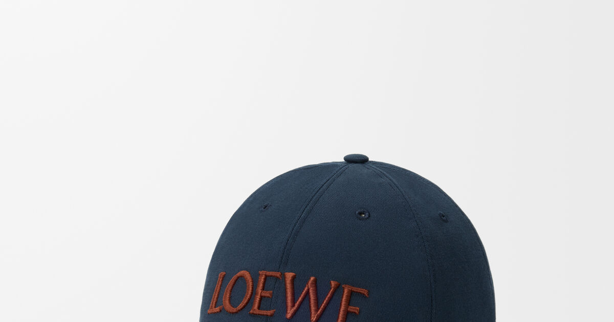 LOEWE Dark Gray Blue Gray Multi Polyester Hat bran-652-091025 LOEWE + Paula main image 3