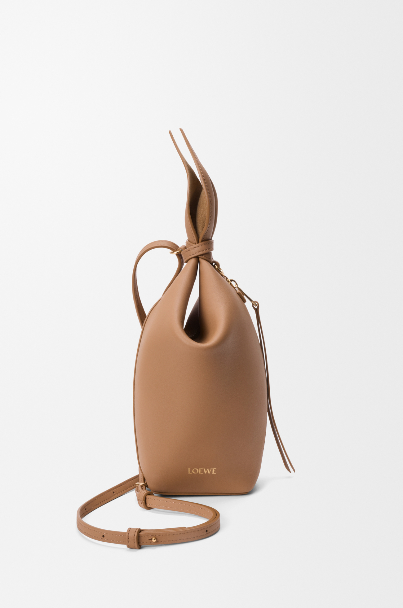LOEWE Scarf backpack in smooth calfskin Mocha
