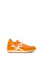 LOEWE Flow runner in suede and nylon Copper Orange pdp_rd
