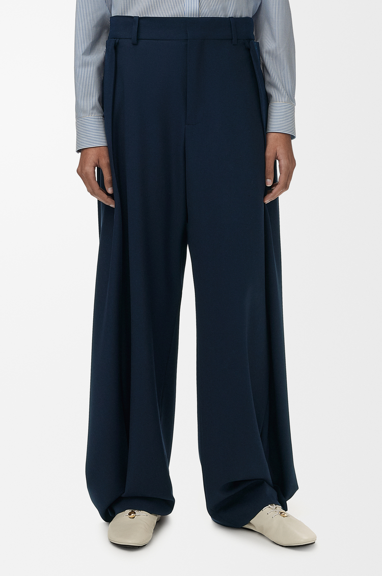 LOEWE Hose aus Wolle Marineblau