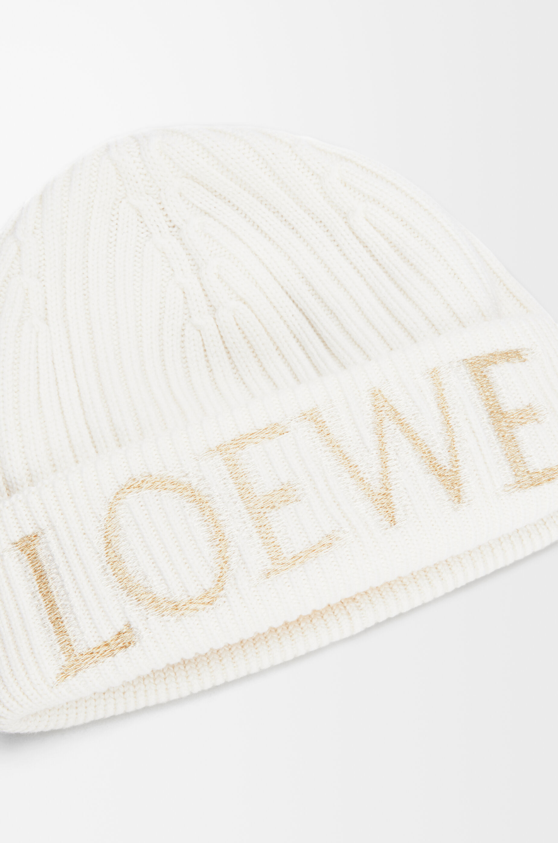 LOEWE beanie in wool White - LOEWE LOEWE beanie in wool White - LOEWE