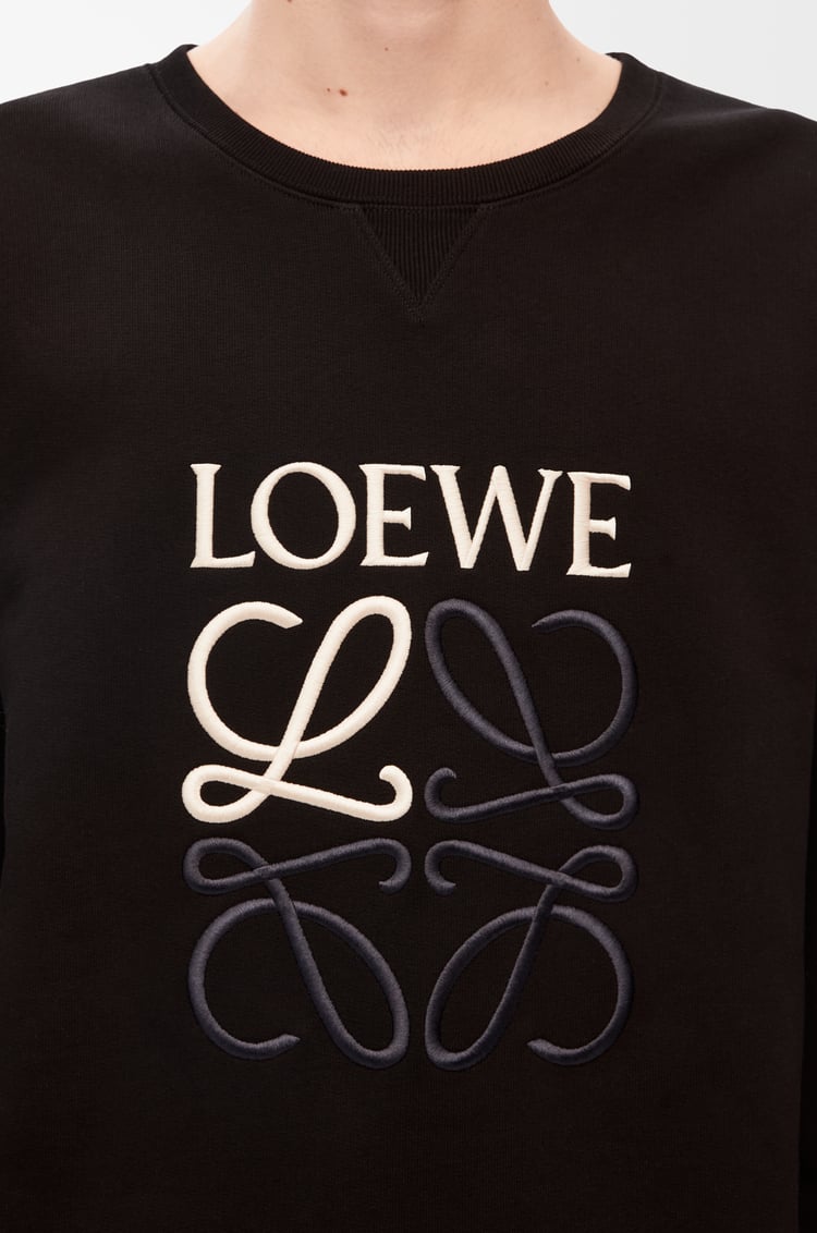 LOEWE LOEWE Anagram regular fit sweatshirt in cotton Black