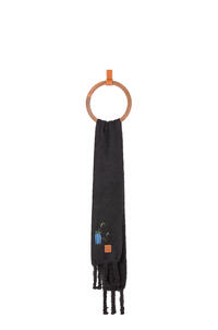 LOEWE Bluebell scarf in mohair Black pdp_rd
