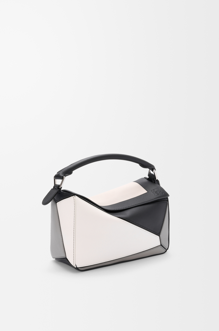 LOEWE Small Puzzle bag in nappa calfskin Grey/Light Ghost