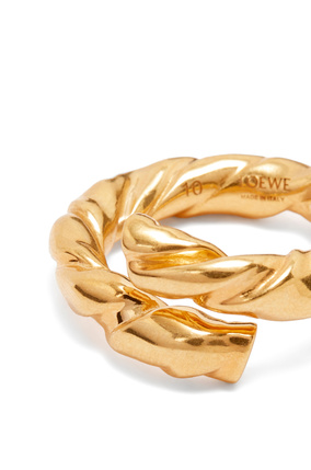LOEWE Nappa twist ring in sterling silver Gold plp_rd