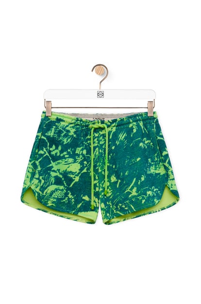 LOEWE Pantalón corto en algodón Verde/Multicolor plp_rd