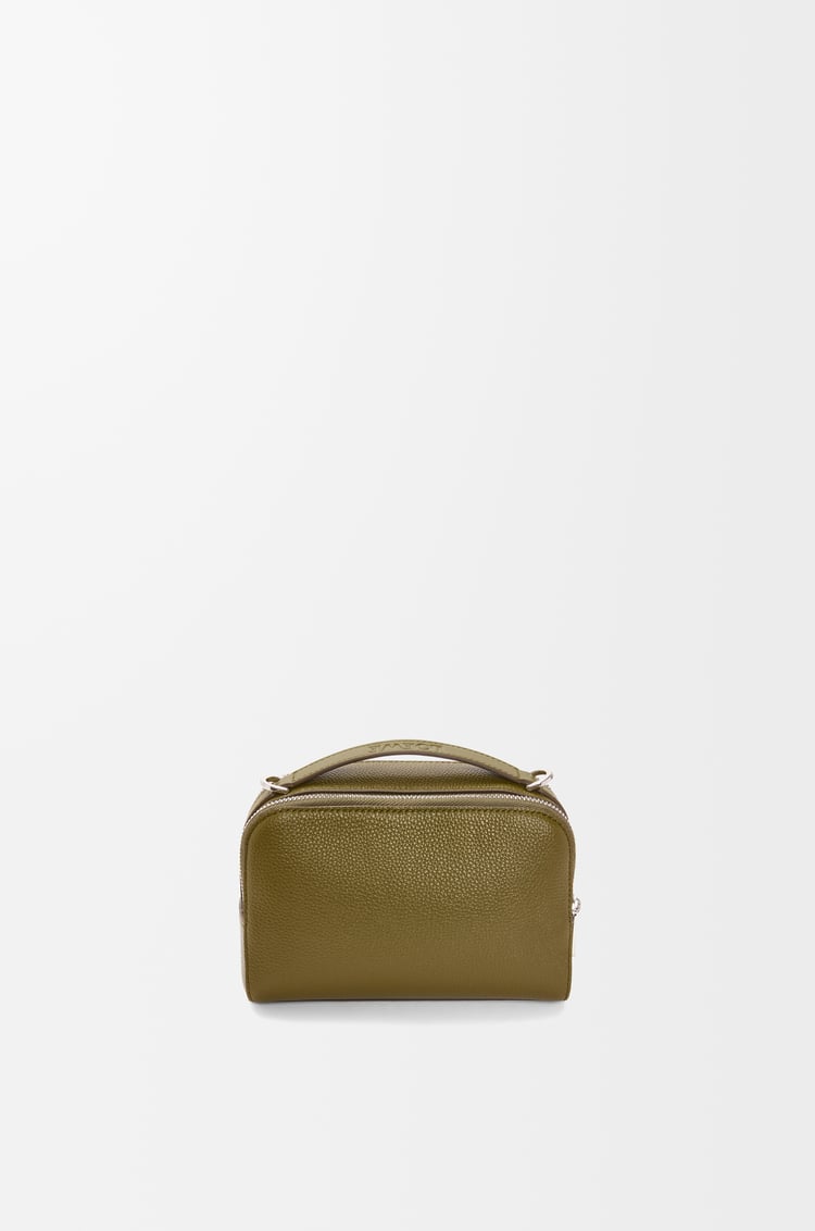 LOEWE 迷你柔软粒面牛皮革相机斜挎包 橄榄绿