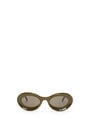 LOEWE Loop sunglasses in acetate Shiny Khaki