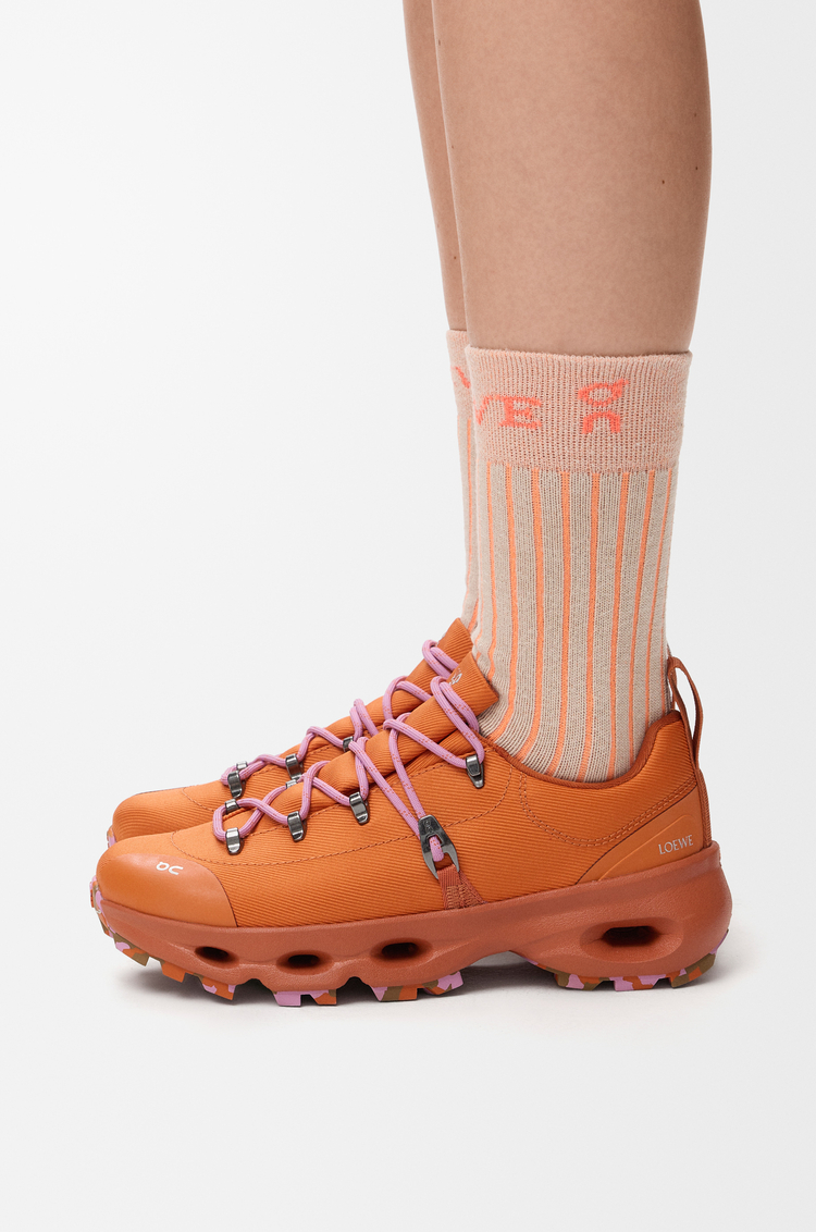 LOEWE Socks in cotton blend Sand
