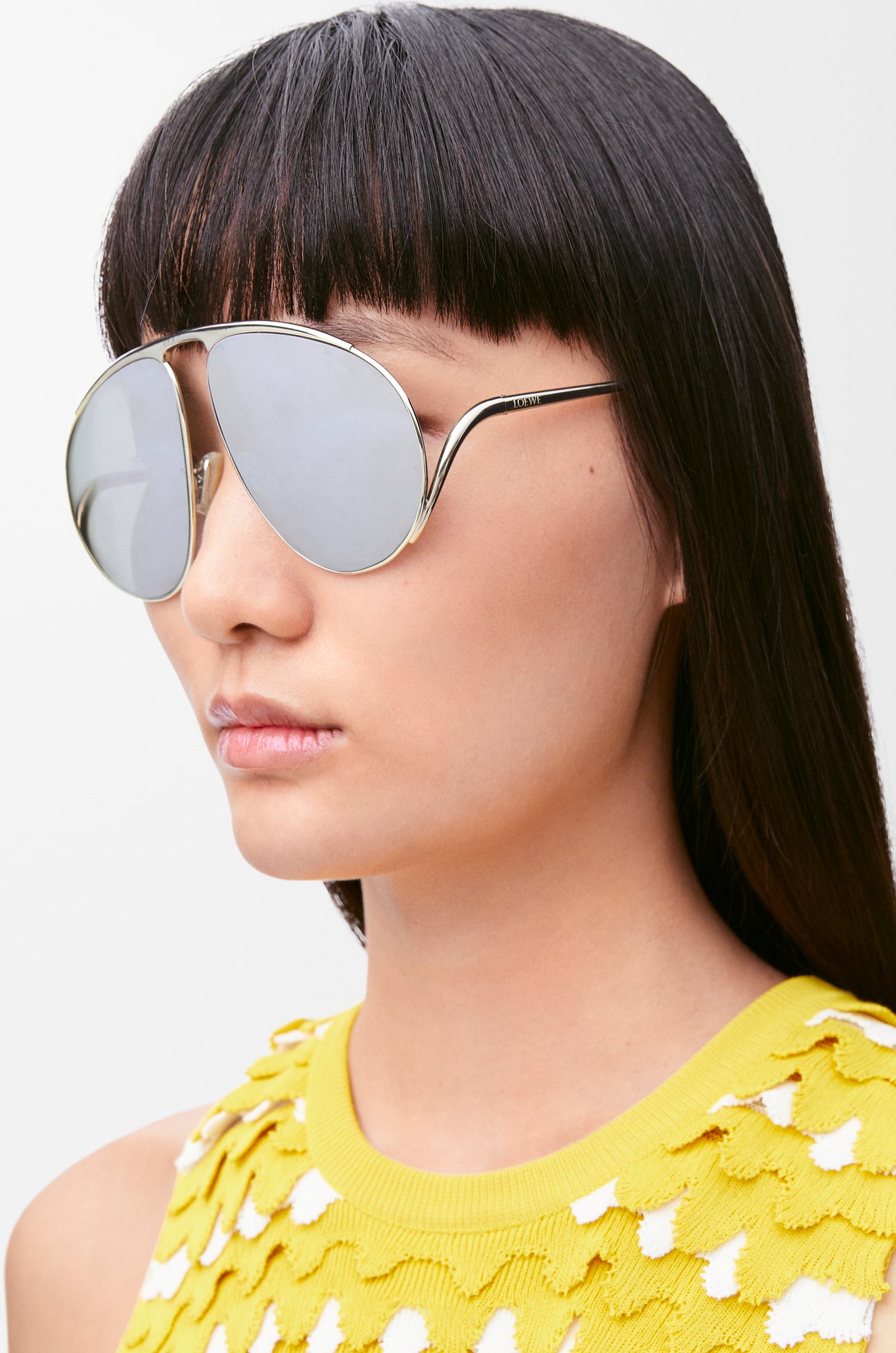 LOEWE Hillock sunglasses Silver